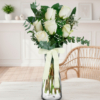 Strauß mit 6 weißen Rosen